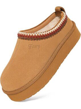 Women's Chocolate Brown Suede Flat Short Mini Boot Fur Fleece Comfort Slippers